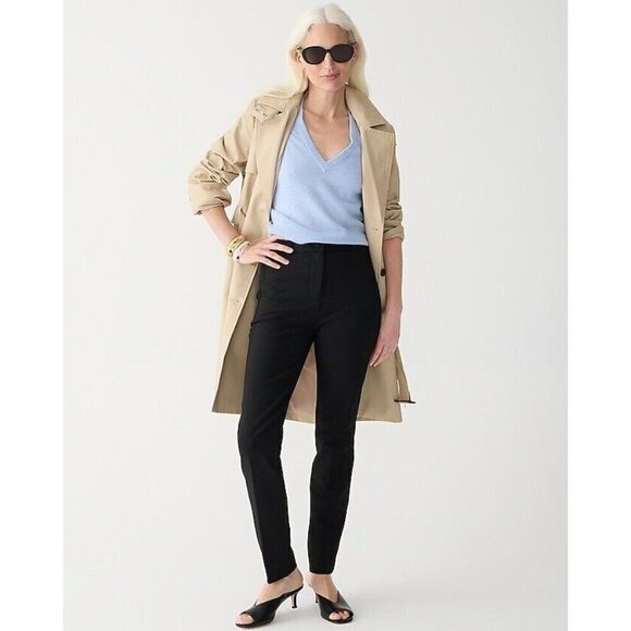 J Crew Womens Cameron Pant Sz 6 Navy Blue Slim Cropped 4 Season Stretch Preppy - Picture 1 of 13